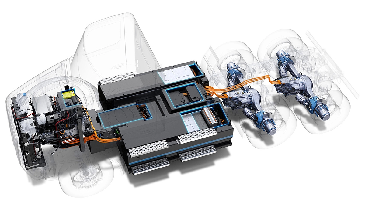 Peterbilt 520EV Powertrain