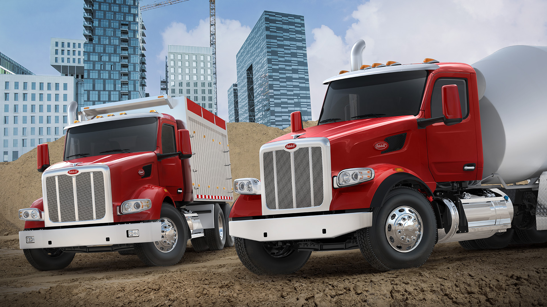 Peterbilt 567 Mixer Dump